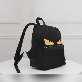 Fendi Рюкзак «Маленький монстр» Рюкзак из нейлона с кожаными вст