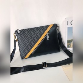 FENDI Модель 2016-5 Сумка через плечо Ткань с двойным принтом F и