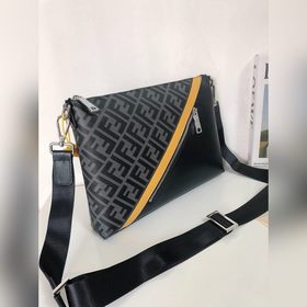 FENDI Модель 2016-5 Сумка через плечо Ткань с двойным принтом F и