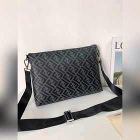 FENDI Модель 2016-5 Сумка через плечо Ткань с двойным принтом F и