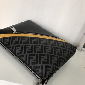 FENDI Модель 2016-5 Сумка через плечо Ткань с двойным принтом F и