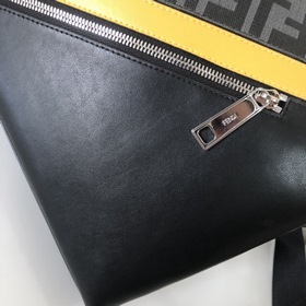 FENDI Модель 2016-5 Сумка через плечо Ткань с двойным принтом F и