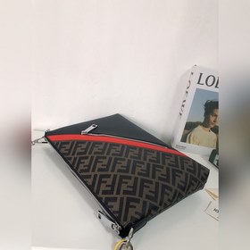 FENDI Модель 2024-5 Сумка через плечо Ткань с двойным принтом F и