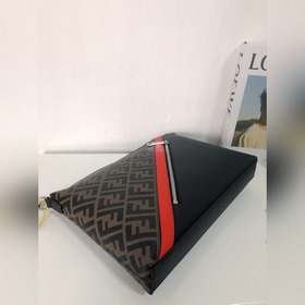 FENDI Модель 2024-5 Сумка через плечо Ткань с двойным принтом F и