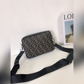 FENDI Модель 2012-5 Сумка через плечо Ткань с двойным принтом F и