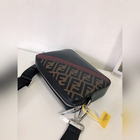 FENDI Модель 2012-5 Сумка через плечо Ткань с двойным принтом F и