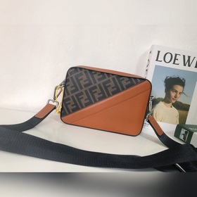 FENDI Модель 2023-5 Сумка через плечо Ткань с двойным принтом F и