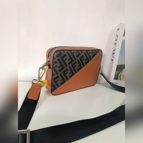 FENDI Модель 2023-5 Сумка через плечо Ткань с двойным принтом F и