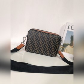 FENDI Модель 2023-5 Сумка через плечо Ткань с двойным принтом F и