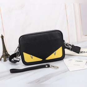 FENDI Фенди Желтый чехол для фотоаппарата Материал： кожа импорт