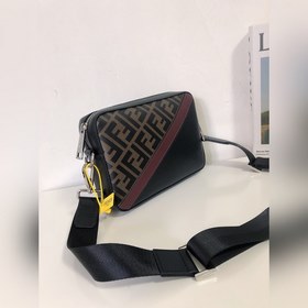 FENDI Модель 2012-5 Сумка через плечо Ткань с двойным принтом F и