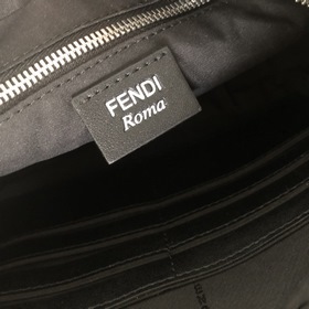 FENDI Модель 2012-5 Сумка через плечо Ткань с двойным принтом F и