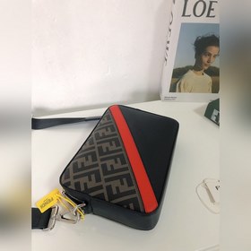 FENDI Модель 2021-5 Сумка через плечо Ткань с двойным принтом F и
