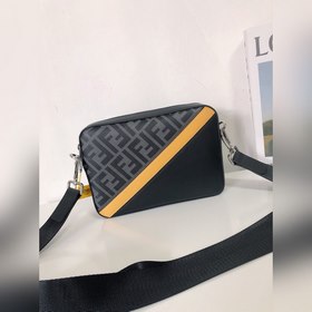 FENDI Модель 2017-5 Сумка через плечо Ткань с двойным принтом F и