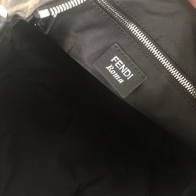 FENDI Модель 2024-5 Сумка через плечо Ткань с двойным принтом F и