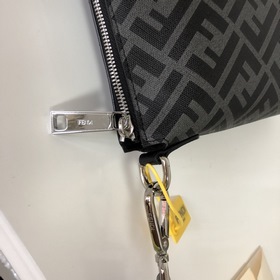 FENDI Модель 2016-5 Сумка через плечо Ткань с двойным принтом F и