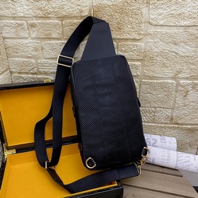 FENDI Маленький монстр прямоугольный рюкзак для мужчин, сумка чер