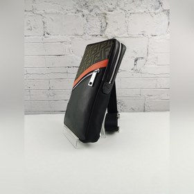 FENDI Вертикальная сумка из ПВХ с красным грудным элементом Арти