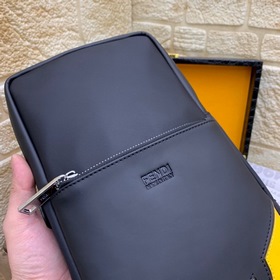 FENDI сумка на грудь Итальянская кожа высшего качества, металличе