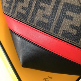 FENDI Модель 2027-5 Сумка через плечо Ткань с двойным принтом F и
