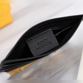 FENDI Fendi Золотой кожаный кошелек с металлической пластиной А