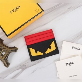 FENDI Черно-красно-желтая сумка с крестообразным узором Артикул