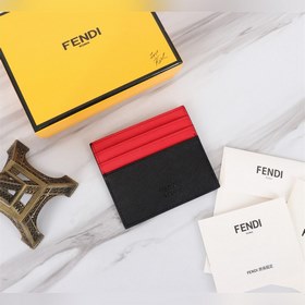 FENDI Черно-красно-желтая сумка с крестообразным узором Артикул