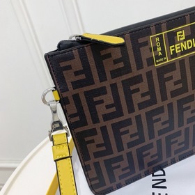 Мужская сумка Fendi, модель： F301-46  Импортный ПВХ Nappa, ориги