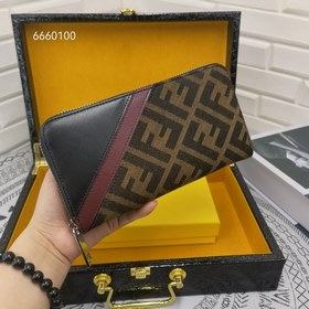 FENDI Маленький кошелек с одним отделением Модель： 6660100 Черны