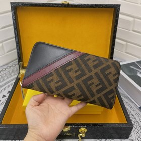 FENDI Маленький кошелек с одним отделением Модель： 6660100 Черны