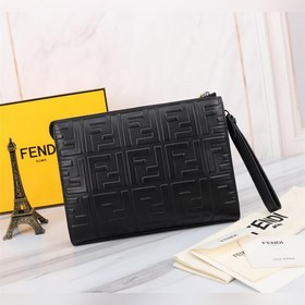 FENDI Мужская сумка с тиснением Модель： 368568 Материал： кожа им