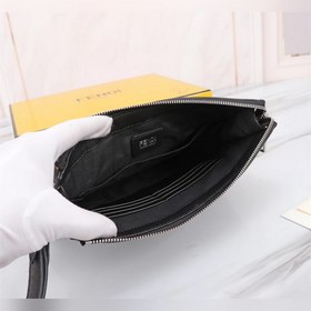 FENDI Мужская сумка с тиснением Модель： 368568 Материал： кожа им