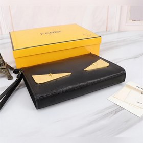 FENDI  Мужская сумка из золотистого металла Артикул： 368568 Кож