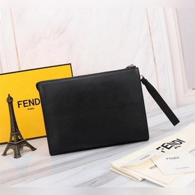 FENDI  Мужская сумка с желтой нашивкой Артикул： 368568 Кожа имп