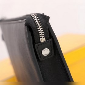 FENDI  Мужская сумка с желтой нашивкой Артикул： 368568 Кожа имп