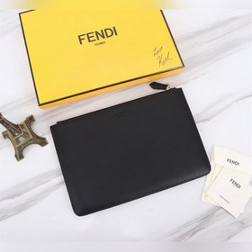 FENDI Черная сумка для косметики FENDI Артикул： 168568 Материа