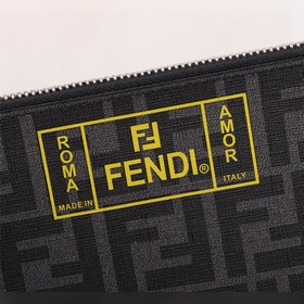 FENDI Сумка из ПВХ серым шелкографическим принтом Артикул： 16856