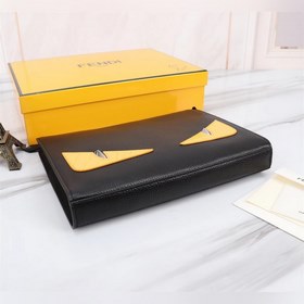 FENDI Мужская сумка FENDI с змеиным принтом, желтая Артикул： 36