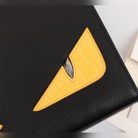FENDI Мужская сумка FENDI с змеиным принтом, желтая Артикул： 36