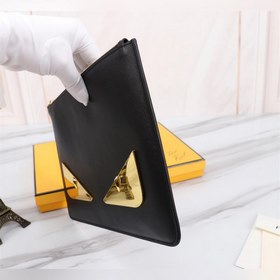 FENDI  Золотая сумка-клатч Артикул： 168568 Сумка FENDI Популярн