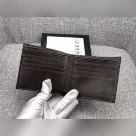 GUCCI  Мужской короткий кошелек Модель： 508569 ПВХ с кожей  Ра