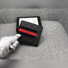 GUCCI Мужской кошелек короткий Модель： 508569 ПВХ с кожей Разм