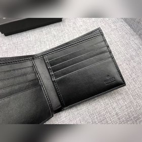 GUCCI Мужской кошелек короткий Модель： 508569 ПВХ с кожей Разм