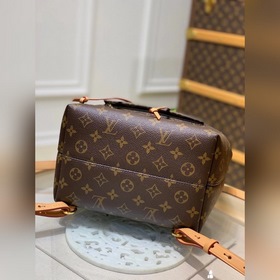 LV Полностью металлическая новая сумка Montsouris Small Backpack,