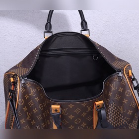 LV Keepall Bandoulière 50 дорожная сумка с металлической фурнитур