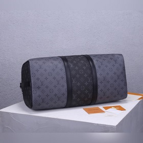 LV Keepall Bandoulière 50 дорожная сумка с металлической фурнитур