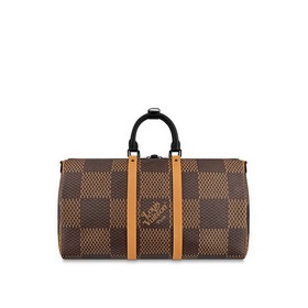 LV Keepall Bandoulière 50 дорожная сумка с металлической фурнитур
