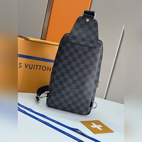 LV AVENUE Сумка через плечо Модель N45277 Черный шелкография  Су