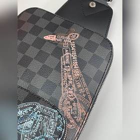LV AVENUE Сумка через плечо Модель N45277 Черный шелкография  Су
