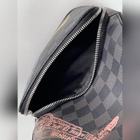 LV AVENUE Сумка через плечо Модель N45277 Черный шелкография  Су